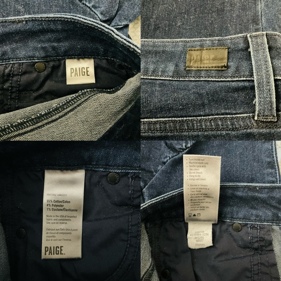 PAIGE Flora Straight Crop Jeans in Merritt With Ruffle Sz 27 - Picture 8 of 8